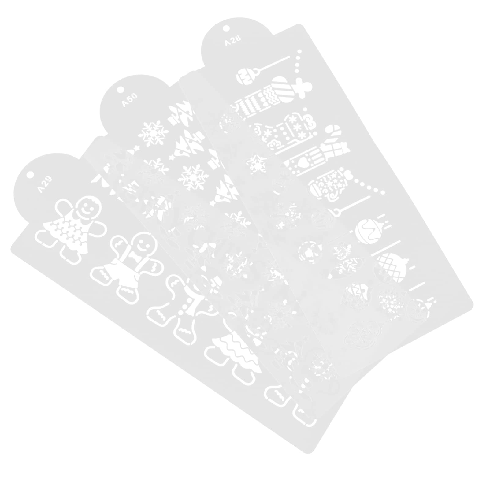 3-Piece Creative DIY Cake Stencil Set - Baking Molds, Painting Templates & Cake Decorating Supplies for Birthday, Wedding & Party Dessert Designs