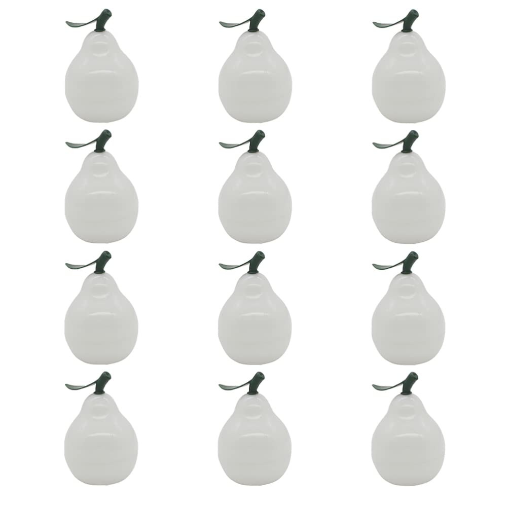 Balacoo 12-Pack LED Fruit Lights - Pear-Shaped Color Changing Night Lights, Electronic Candles for Easter, Christmas, Home & Party Decor | Perfect for Bedroom, Living Room, Wedding & Holiday Decoration