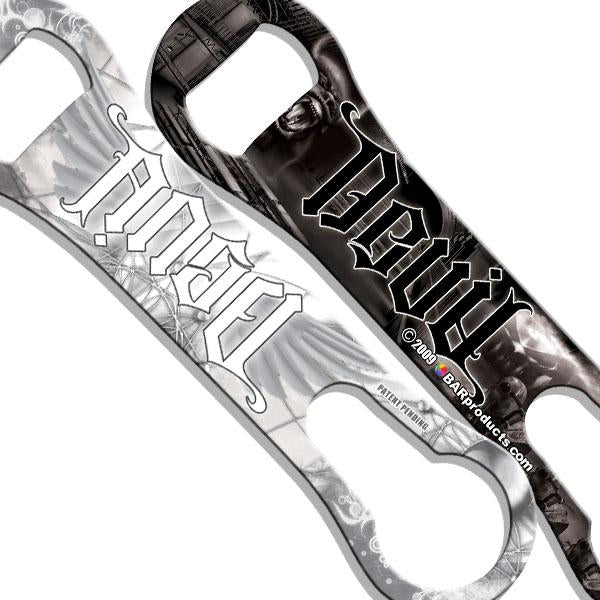 Devil vs Angel V Rod® Bottle Opener - Heavy Duty Metal Bottle Cap Opener for Beer, Soda & Home Brewing - Perfect for Parties, BBQs & Outdoor Adventures