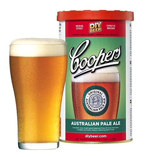 Coopers Australian Pale Ale Hopped Can Kit - Premium Home Brew Beer Making Supplies for Craft Beer Enthusiasts | Perfect for Home Brewing, Parties & Gifting