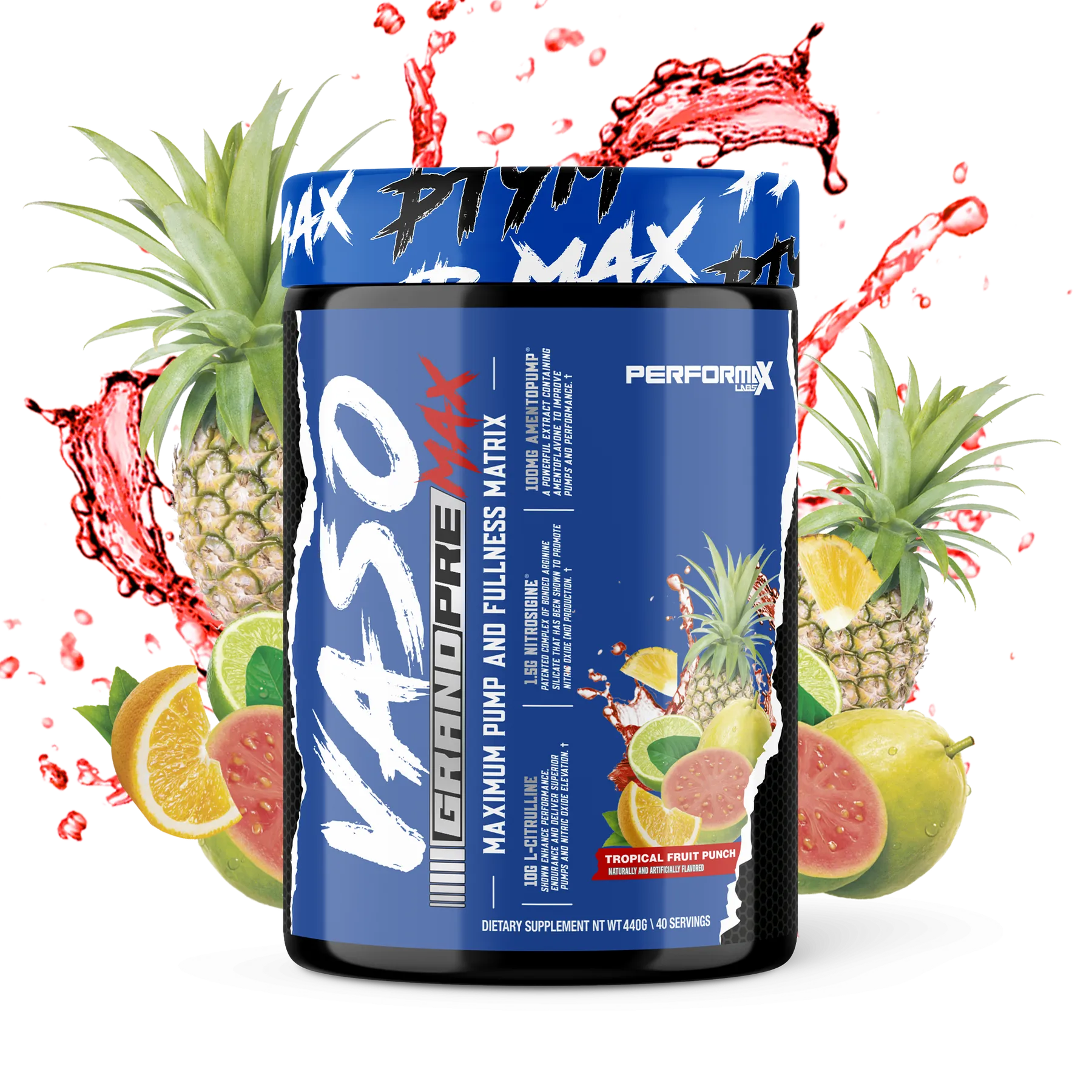 Performax Labs VasoMax Grand Pre - Premium Nitric Oxide Booster for Muscle Growth & Performance - Ideal for Bodybuilding, Workouts & Athletic Training