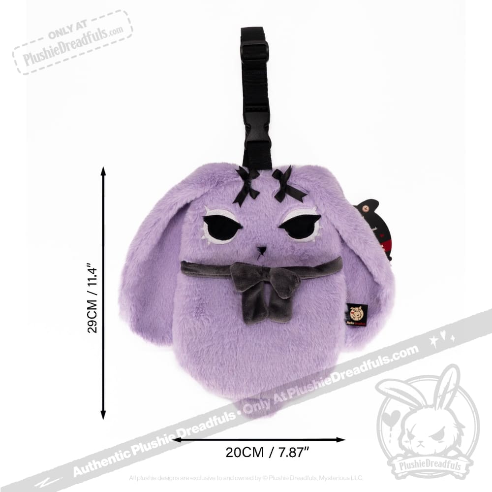 Goth Rabbit Crossbody Bag - Plushie Dreadfuls Cute Gothic Purse for Women | Perfect for Halloween, Cosplay & Alternative Fashion