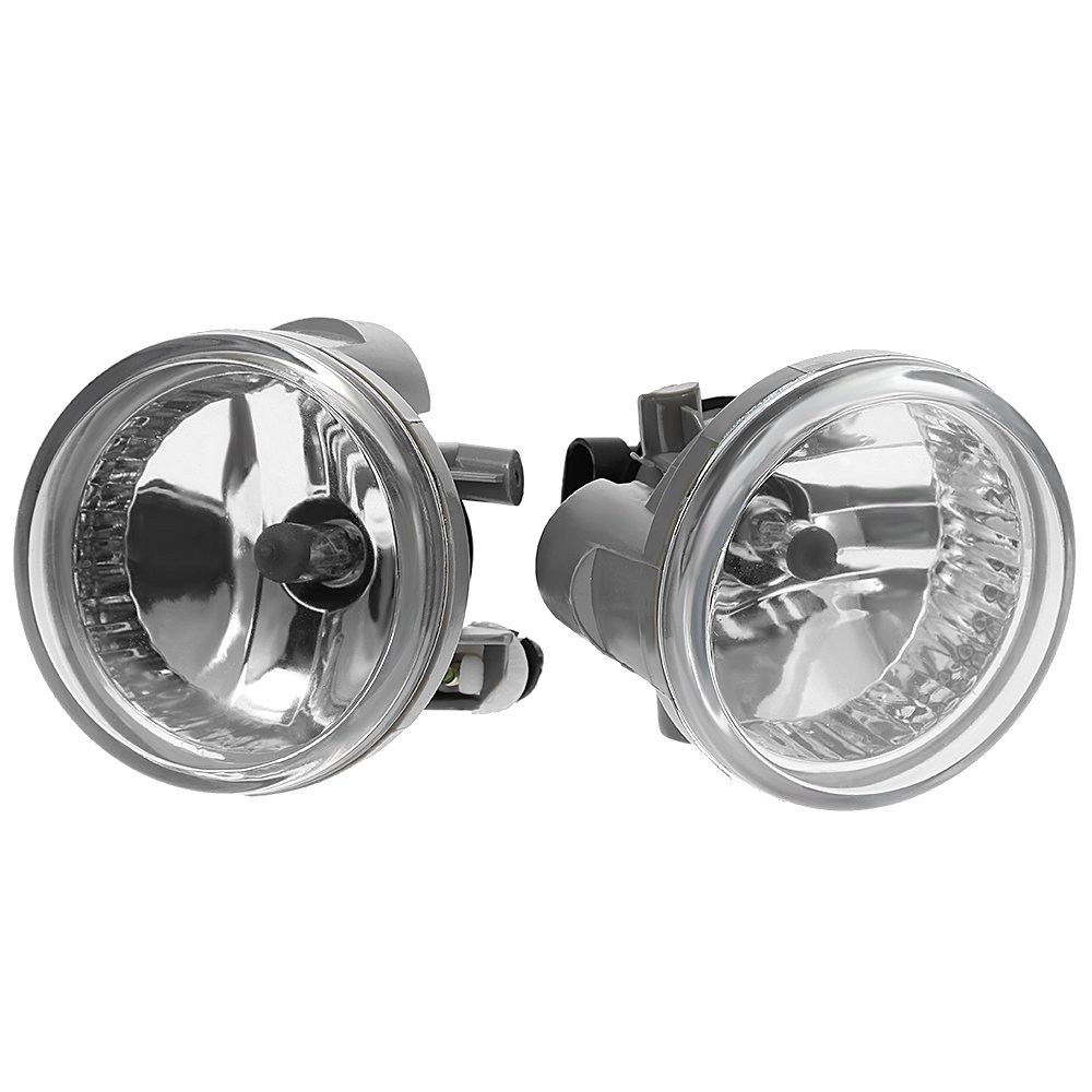 2004-2007 Toyota Highlander Echo Prius Fog Lights Kit - 2PC Clear Lens Driving Lamps with Bulbs (Left & Right Pair) - Perfect for Night Driving & Off-Road Adventures