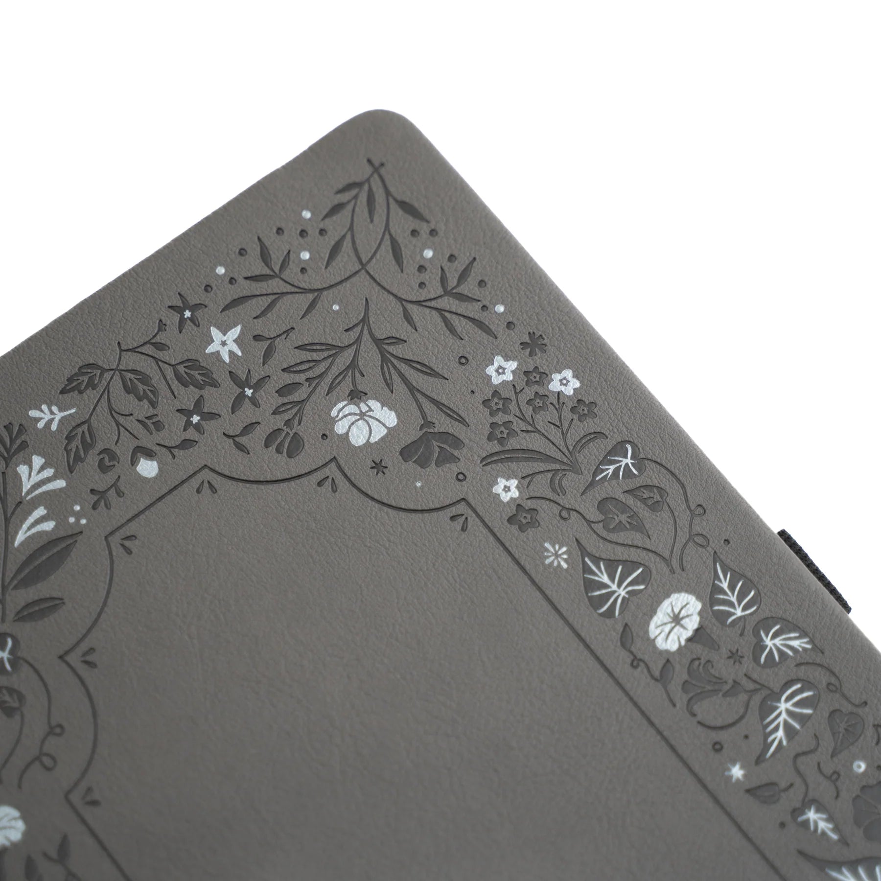 Archer and Olive A5 Midnight Floral Dot Grid Notebook - Gray Journal for Bullet Journaling, Note Taking & Creative Writing | Perfect for Students, Artists & Office Use
