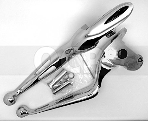 Harley FLHT 2014 Slotted Wide Blade Chrome Lever Set with OEM Hydraulic Clutch - Compatible with Touring Models for Smooth Gear Shifting & Enhanced Riding Comfort