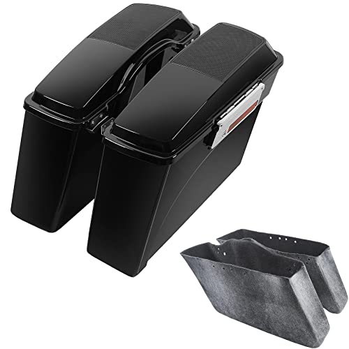 Saddlebags Style K: Vivid Black color