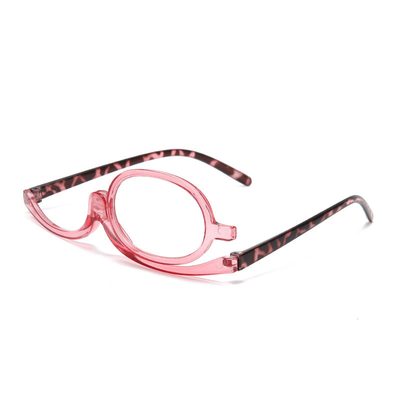 180° Rotating Single Lens Makeup & Reading Glasses - Lightweight Magnifying Eyewear for Makeup Application, Reading & Close-Up Work