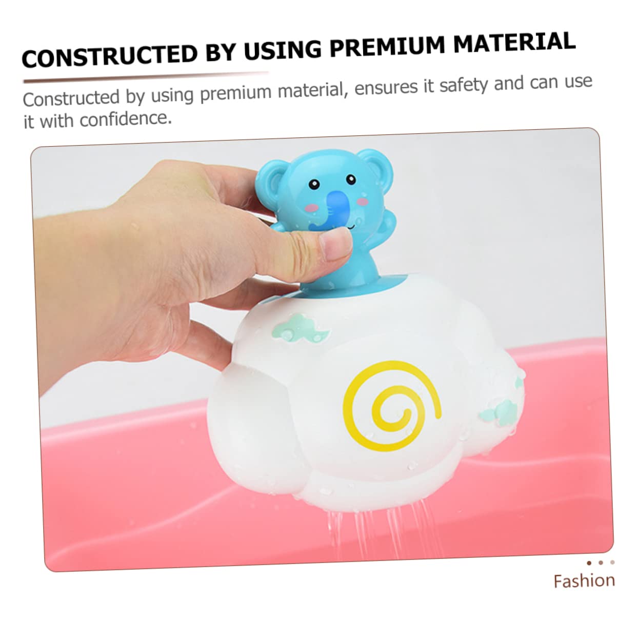 HEMOTON 4-Piece Bath Toy Set - Colorful Rain Shower Bathtub Toys for Kids, Safe Plastic Water Play Toys for Toddlers | Fun Bath Time, Pool & Outdoor Water Activities