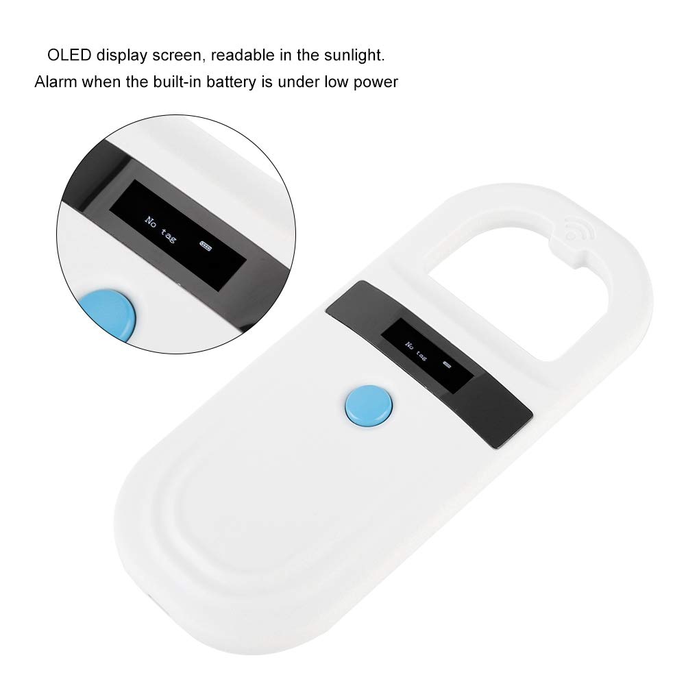 Tosuny Animal Microchip Scanner - FDXB (ISO11784/11785) & EMID Chip Reader with OLED Display | Pet ID Scanner for Dogs, Cats | Essential for Veterinary Clinics, Animal Shelters & Livestock Management