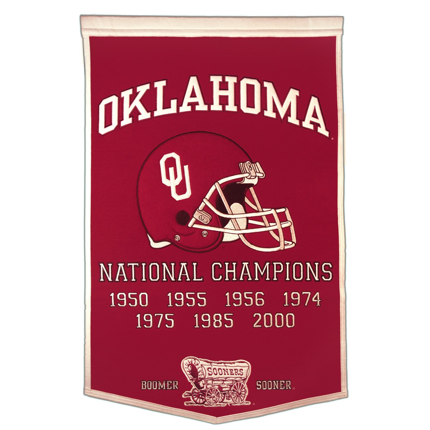 Oklahoma Sooners Dynasty Banner - College Football Decor, OU Sooners Fan Gift, Game Room Wall Art - Perfect for Tailgating, Man Cave & Sports Bar Decor