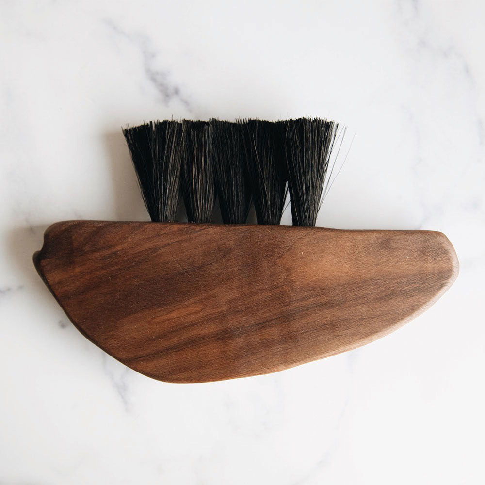 Premium Large Wooden Counter Brush - Heavy Duty Kitchen Cleaning Tool for Countertops, Sinks & Stoves - Natural Wood Handle & Durable Bristles (Model MT0988) - Perfect for Home, Restaurant & Commercial Use