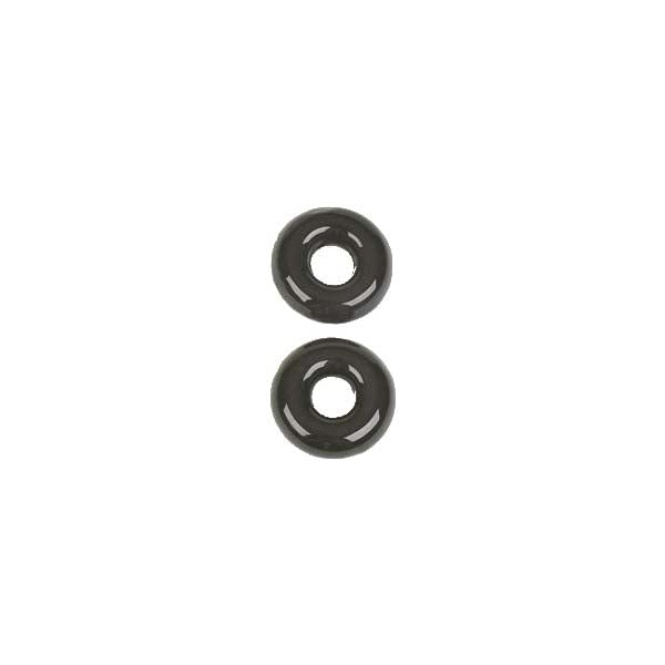 Premium Black Glass Eyes 2-Pack - Realistic Glass Prosthetic Eyes for Cosplay, Halloween, and Special Effects Makeup - Perfect for Costumes, Dolls, and Art Projects