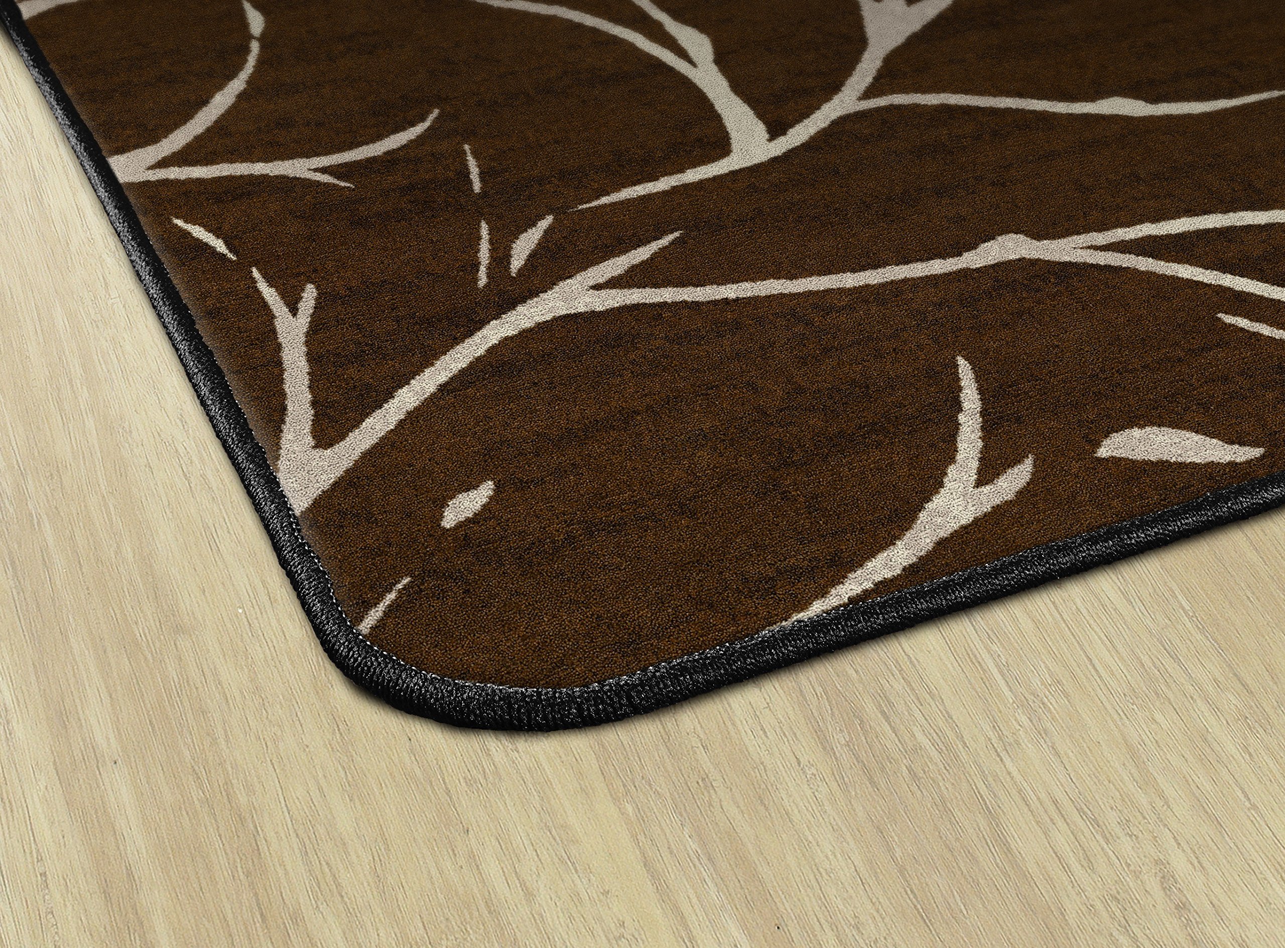 Flagship Carpets Moreland 4' x 6' Dark Chocolate Area Rug - Soft Durable Carpet for Home Office, Kids Bedroom, Classroom & Playroom - Perfect for Living Room Decor, Nursery Floor Mat & Learning Space