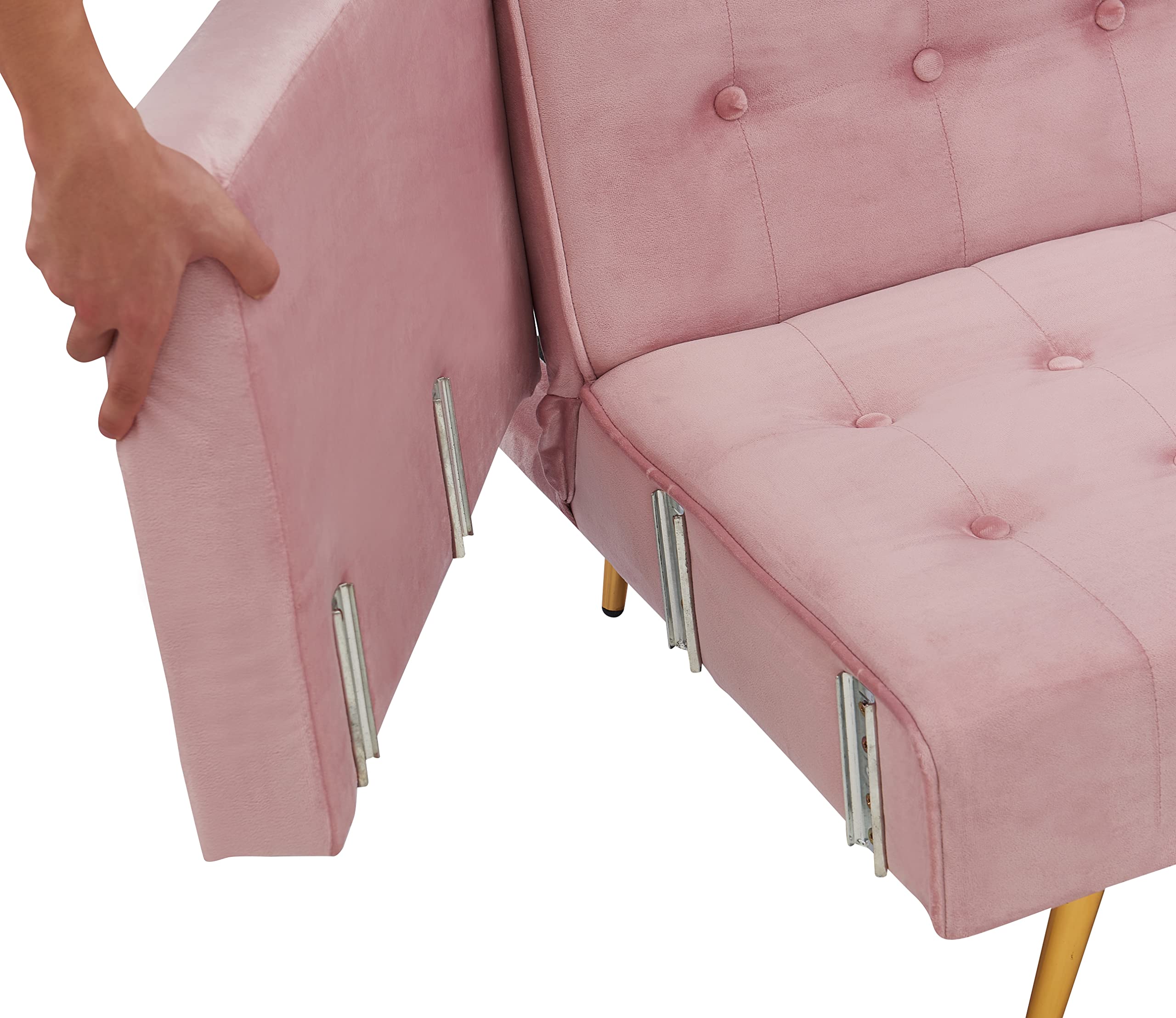 Adjustable Folding Sofa Bed for Living Room - Multi-Position Recliner, Space-Saving Furniture for Small Apartments, Guest Rooms & Home Offices