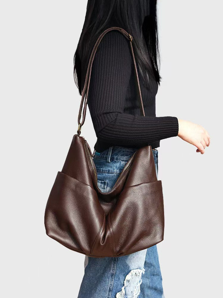 Classic Roomy Shoulder Purse for Women - Large Capacity Crossbody Bag - Fashionable & Practical Handbag for Work, Travel & Everyday Use
