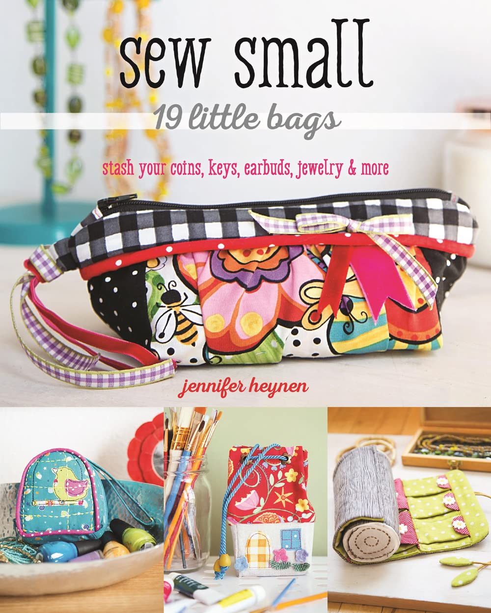 19 Mini Sewing Bags for Coins, Keys, Earbuds & Jewelry - Small Pouch Organizer for Travel, Home & Office - DIY Sewing Project for Crafters