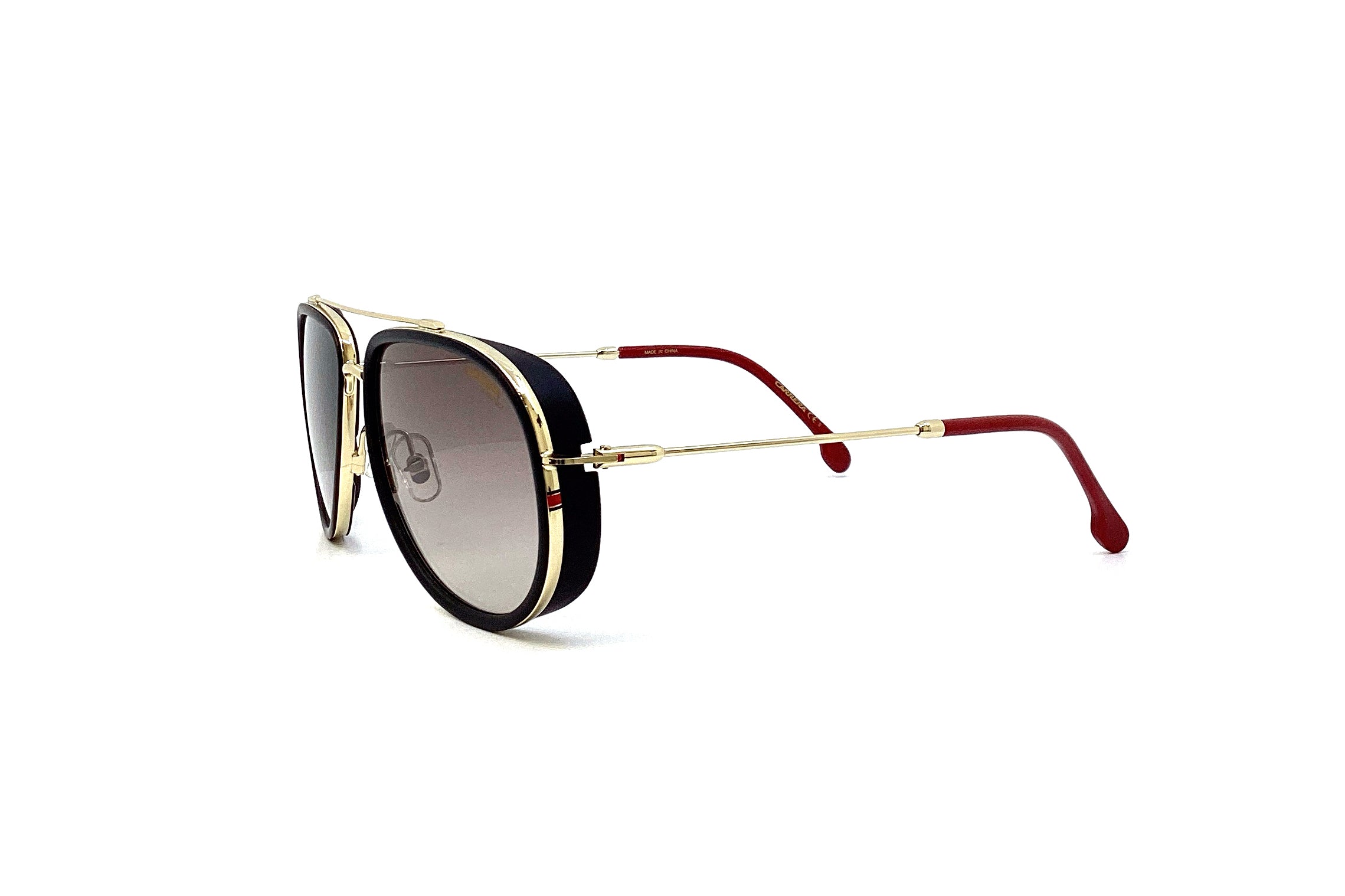 Carrera 166/S Sunglasses Gold Black - Polarized Aviator Sunglasses for Men & Women - UV Protection, Stylish & Durable - Perfect for Driving, Travel & Outdoor Activities