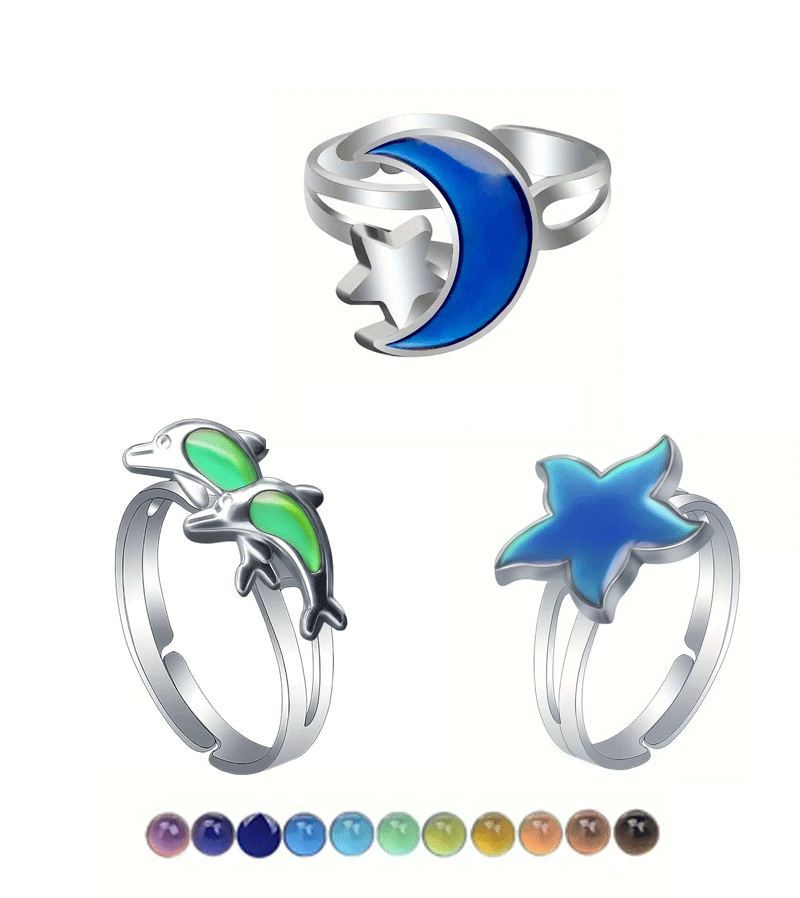 Emotional Color Changing Mood Ring | Fun & Stylish Jewelry for Teens & Adults | Perfect for Parties, Gifts & Self-Expression