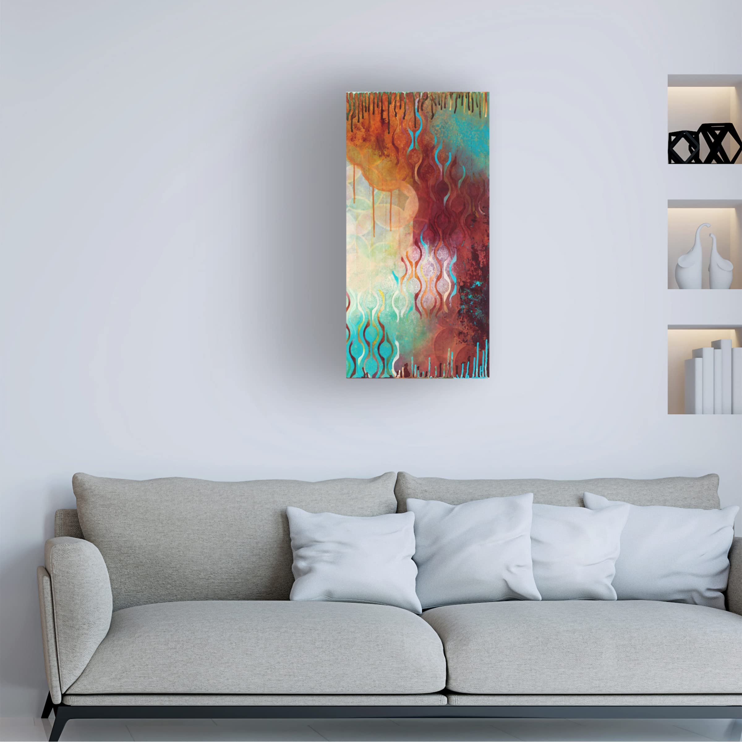 Heather Robinson 'Compliance II' Canvas Wall Art Print - Modern Abstract Painting for Living Room, Bedroom & Office Decor