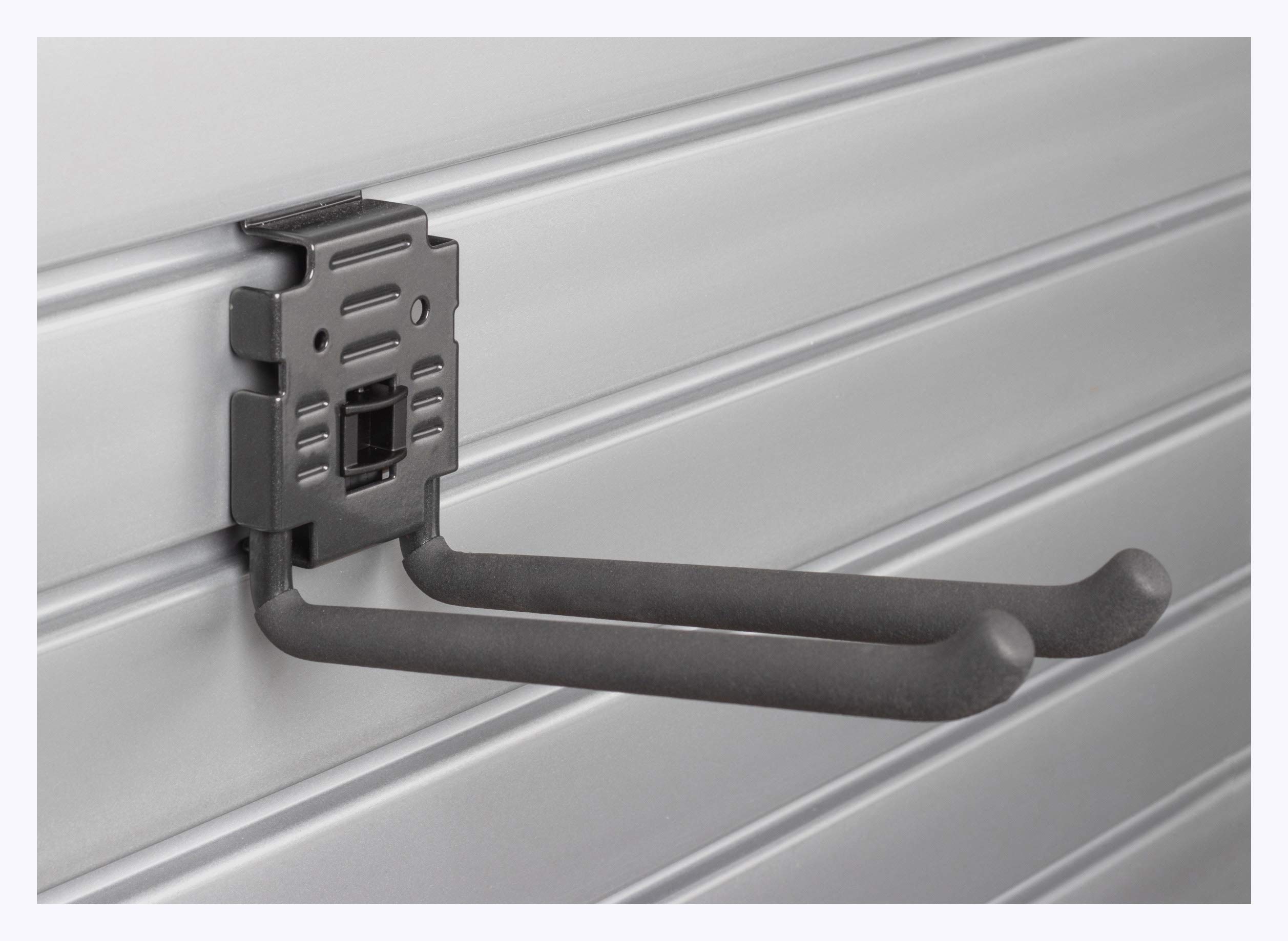 Slatwall Sports Accessory Kit with Locking Bracket Hooks - Wall Organization System for Gym Equipment Storage | Perfect for Home Gyms, Sports Retail Stores & Garage Organization