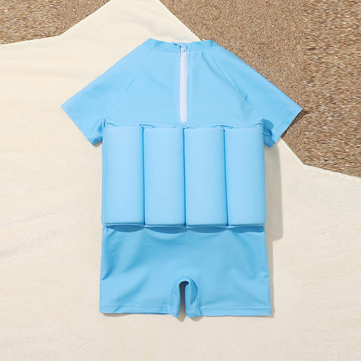 AWIBMK Kids Boys Girls One-Piece Flotation Swimsuit - UPF 50+ Sun Protection Swimwear for Toddlers & Infants - Perfect for Pool, Beach & Summer Water Activities