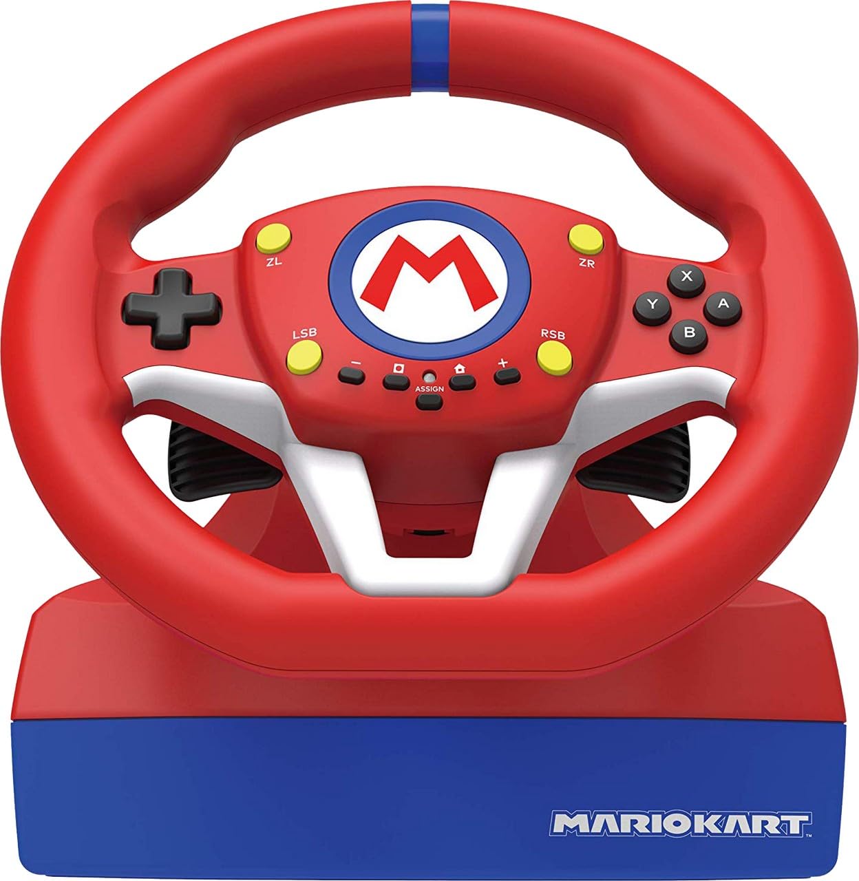 HORI Nintendo Switch Mario Kart Racing Wheel Pro Mini - Officially Licensed by Nintendo for Mario Kart 8 Deluxe & Hot Wheels Unleashed 2 - Perfect for Racing Game Enthusiasts & Family Game Nights on Nintendo Switch