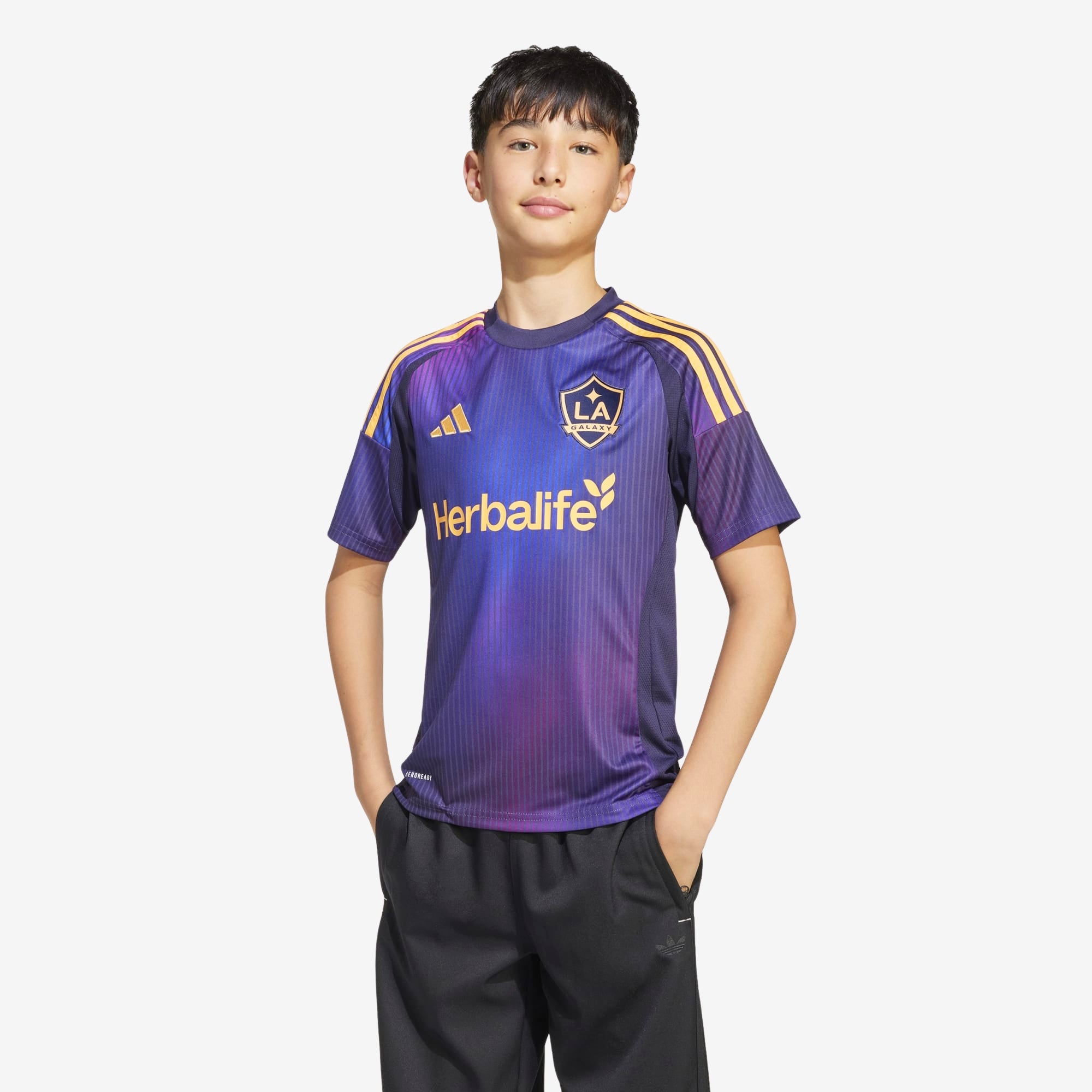 adidas LA Galaxy 2025/26 Stadium Away Jersey - Authentic Soccer Jersey for Men - Perfect for Games, Training & Fan Support