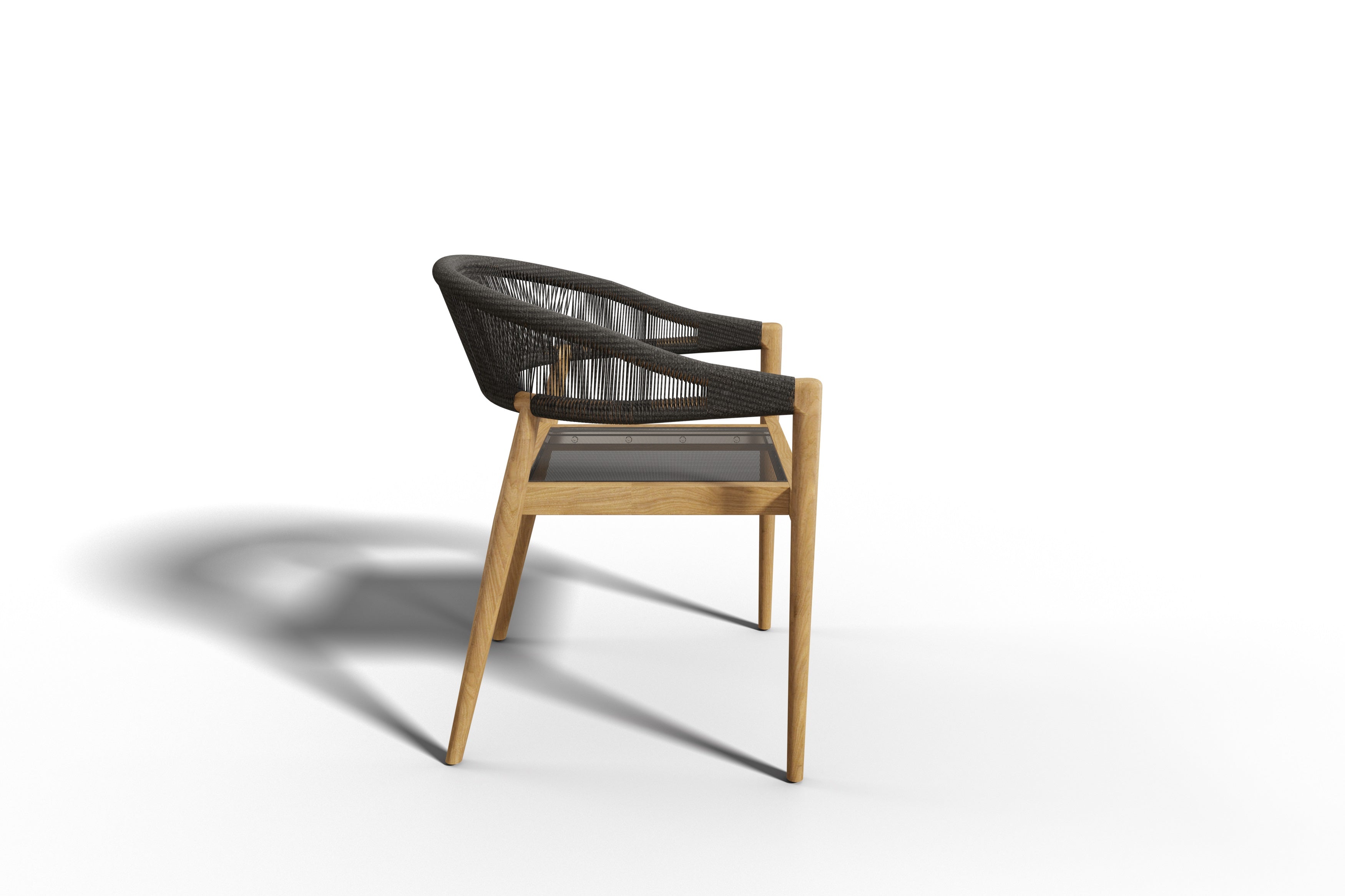 Premium Teak Outdoor Club Chair with Sunbrella Fabric Cushion - Weather-Resistant Patio Furniture for Poolside, Garden & Deck Relaxation