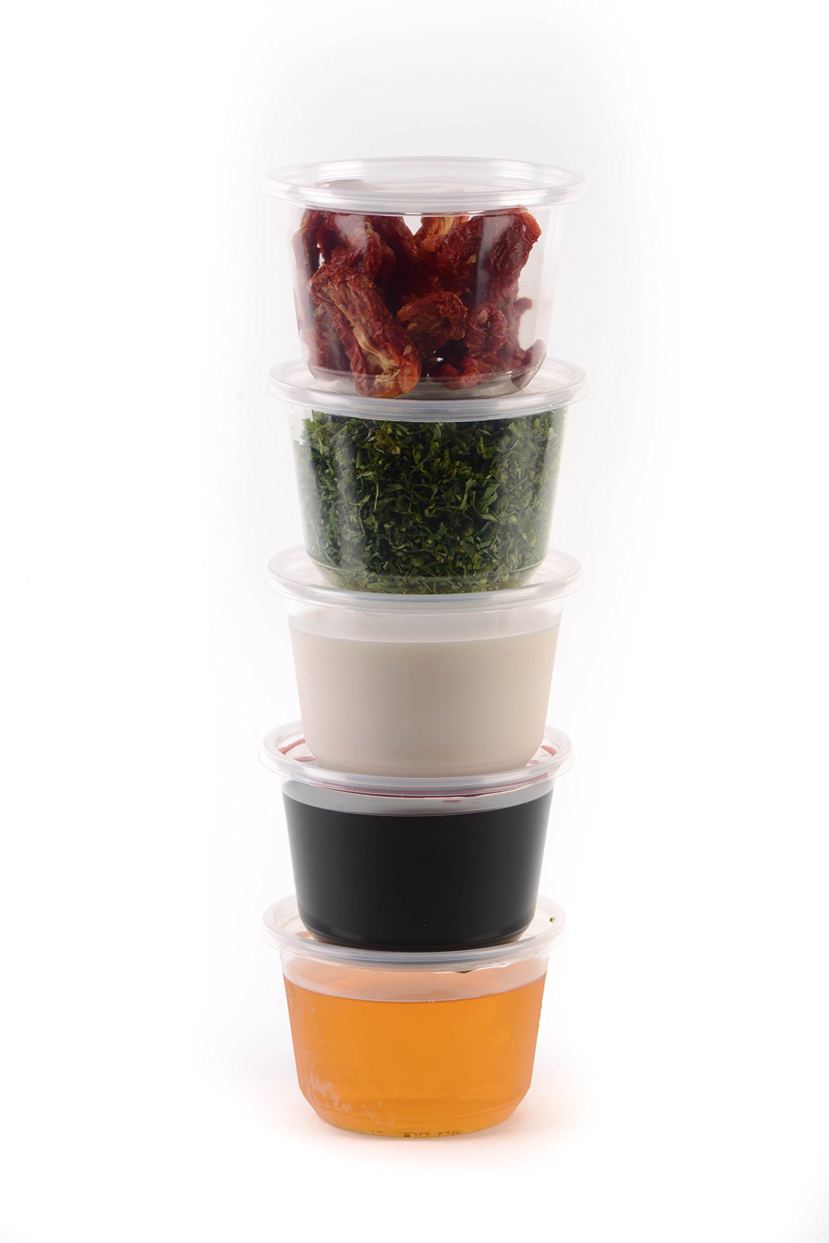 50-Pack 16oz Round Plastic Deli Containers with Lids - Airtight Food Storage Containers for Meal Prep, Portion Control & Organization | Perfect for Restaurants, Catering, Home Kitchen & Travel Snacks