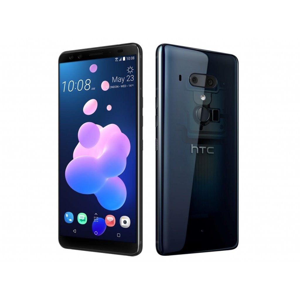 HTC U12+ 128GB Unlocked Smartphone - Translucent Blue | GSM Compatible | Perfect for Streaming, Gaming & Business Use