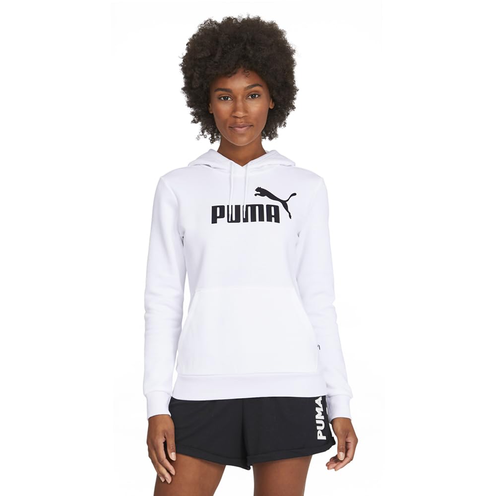 PUMA Women's Essentials Logo Fleece Hoodie - Soft Warm Pullover Sweatshirt for Casual Wear, Gym & Outdoor Activities