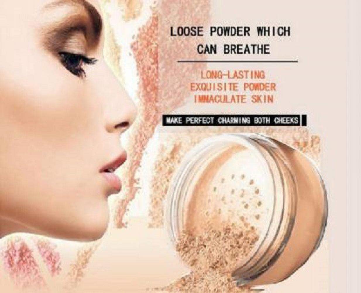 Professional Waterproof Loose Face Powder - Long Lasting Makeup Setting Powder for All Skin Types | Perfect for Daily Wear, Special Occasions & Outdoor Activities