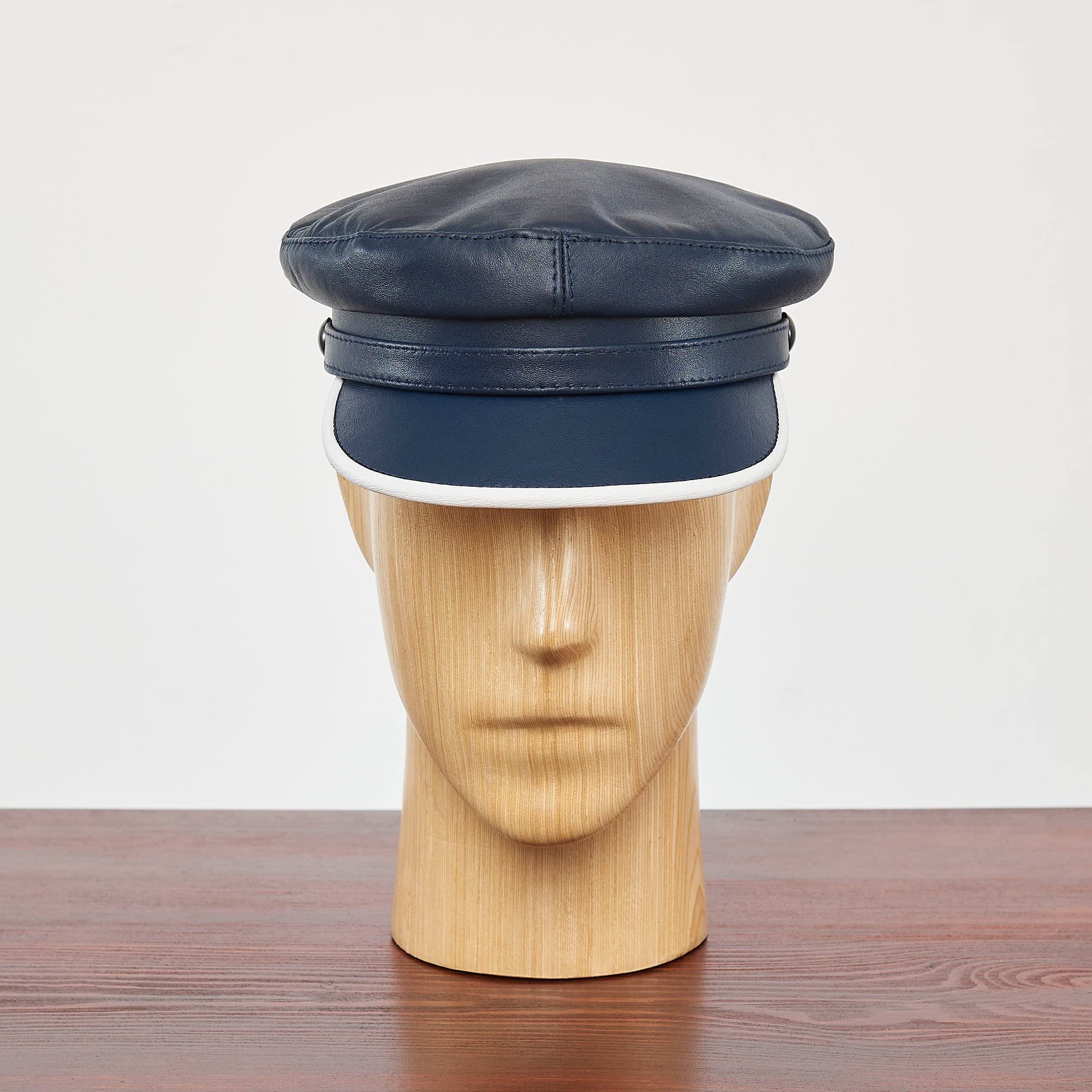 Sterkowski Genuine Leather Trawler Hat for Men - Waterproof Fishing Cap with UPF Sun Protection - Perfect for Outdoor Activities, Boating, and Casual Wear