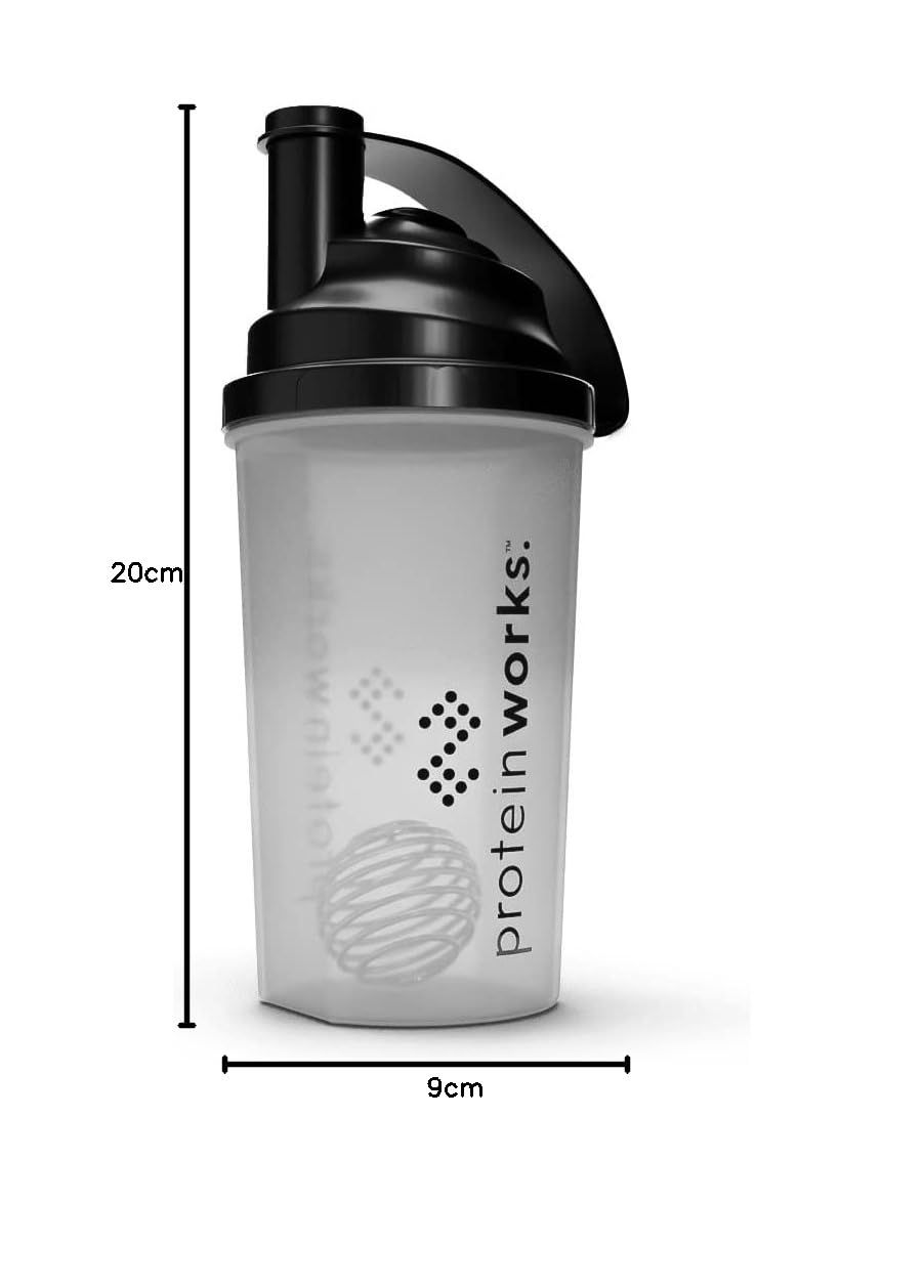 THE PROTEIN WORKS - The Sleakster Protein Shaker Bottle | 700ml Leak-Proof Mixing Cup for Gym, Workout & Sports | BPA-Free Fitness Accessory for Protein Powder & Pre-Workout Drinks