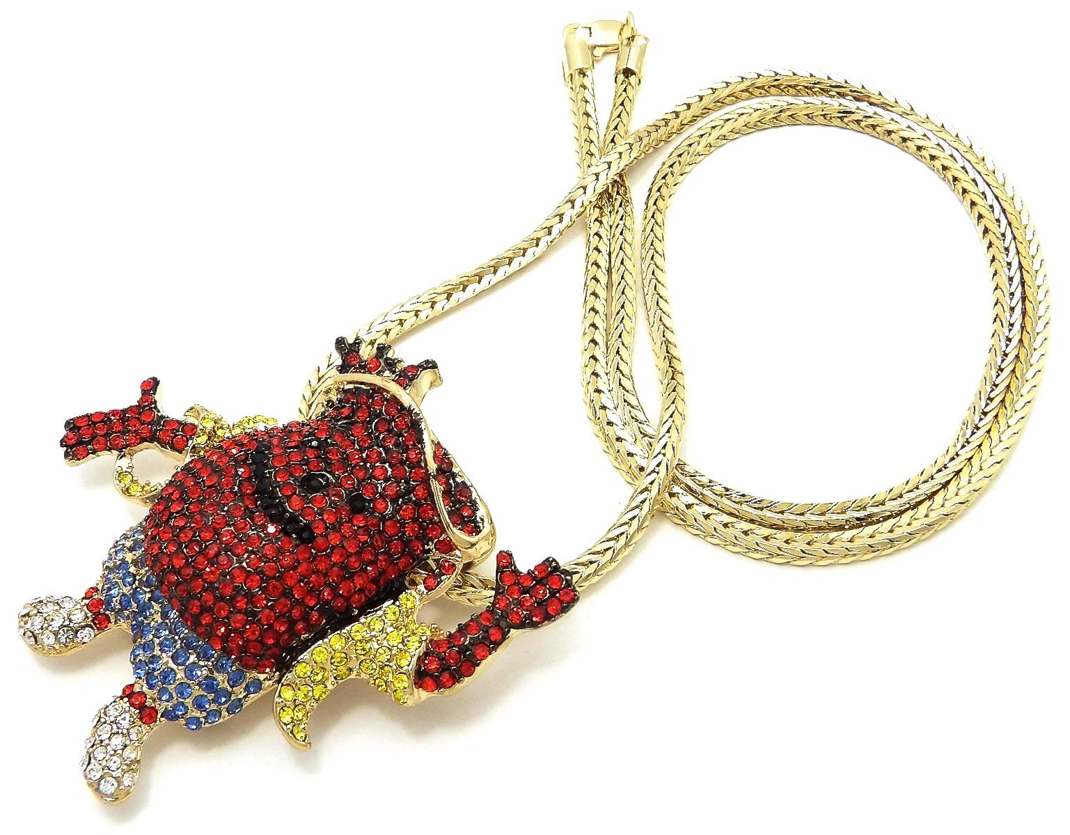 Cool Men's Pendant Necklace with Franco Chain - Stylish Hip Hop Jewelry for Gifts, Parties & Everyday Wear