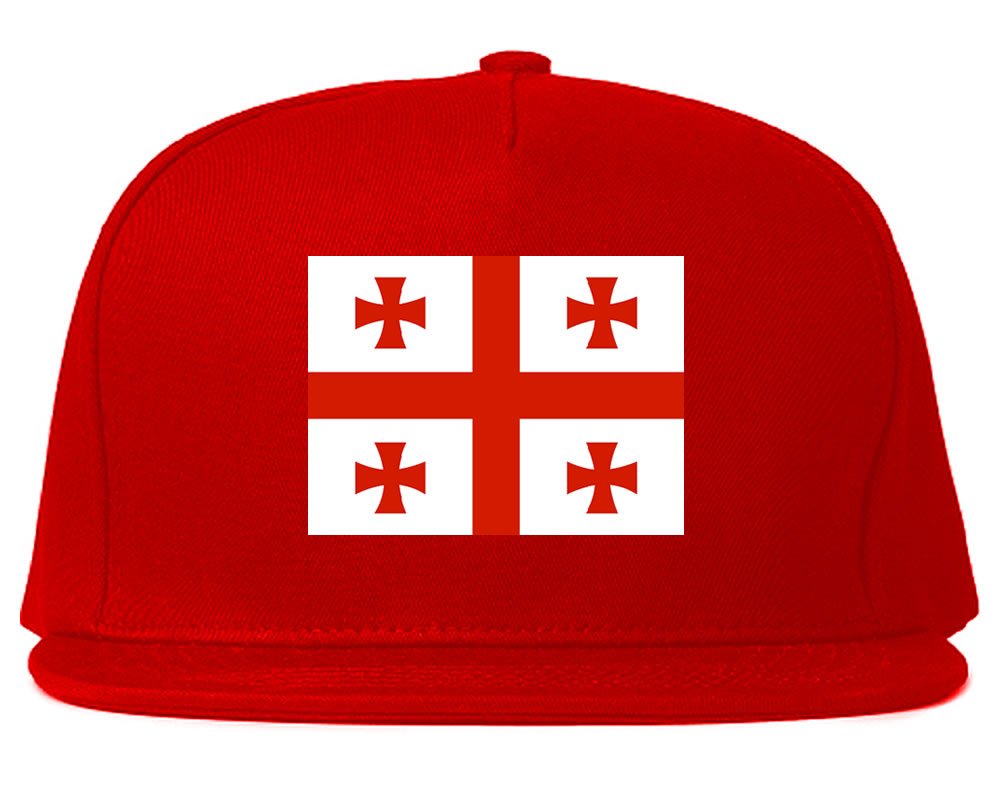 Georgia Flag Snapback Hat - Adjustable Embroidered Baseball Cap for Men & Women - Perfect for Sports, Outdoors, and Patriotic Events