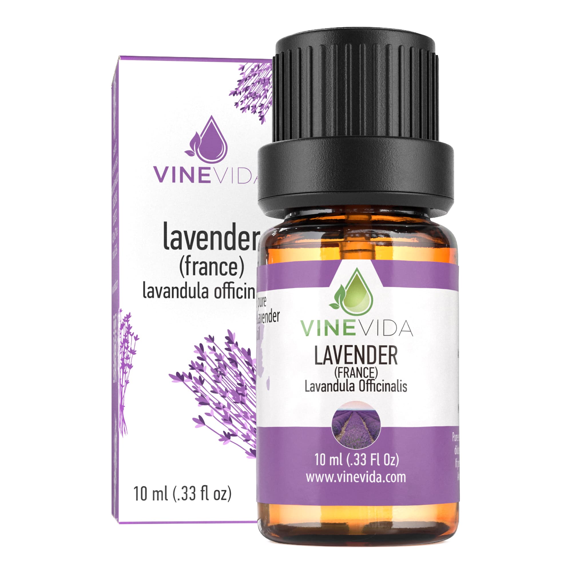 10 mL Premium French Lavender Essential Oil - Prefilled Bottle for Aromatherapy, Relaxation & Stress Relief