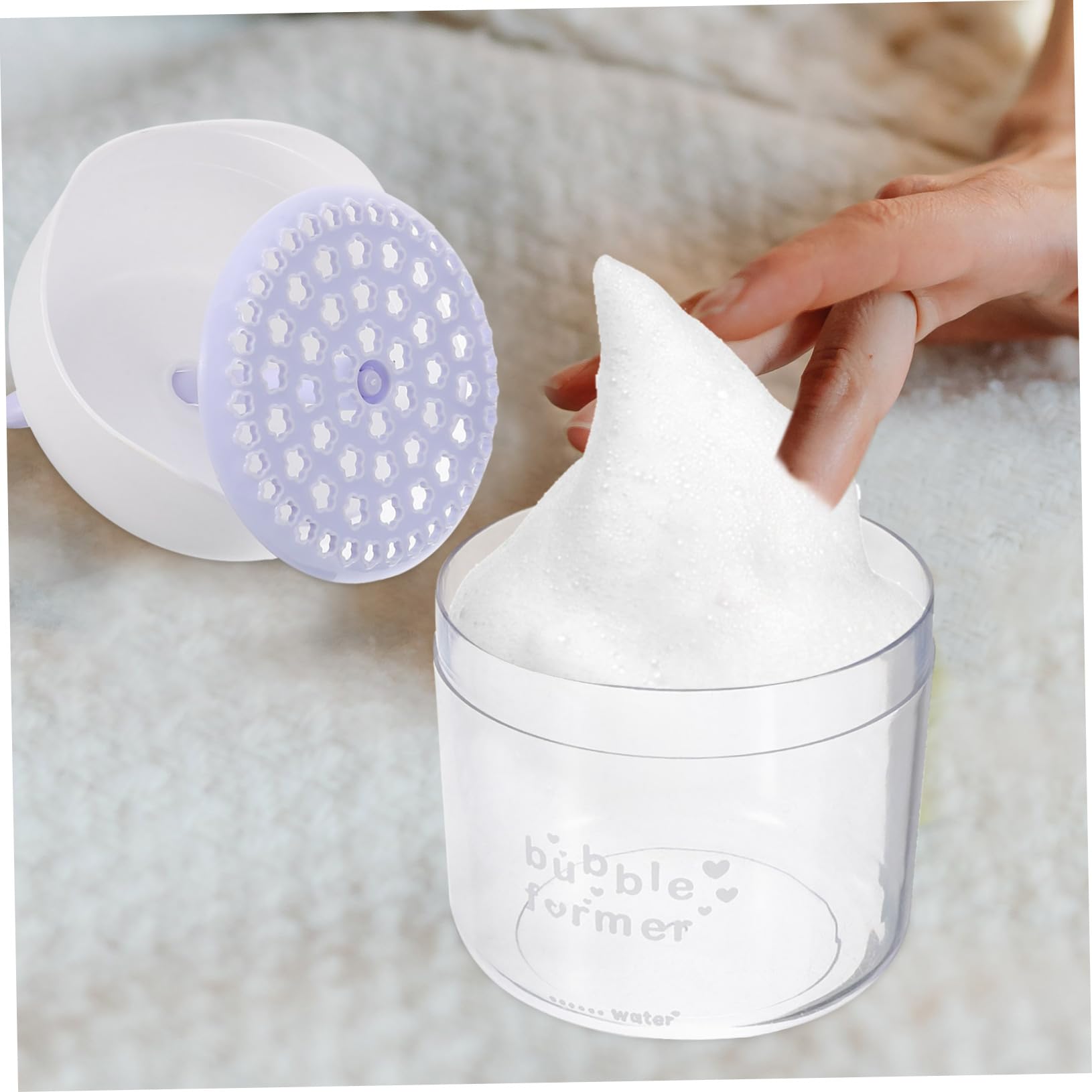 Best Foaming Face Wash Bottle - Automatic Bubbling Tool for Gentle Facial Cleansing | Creates Rich Lather for Deep Cleaning | Perfect for Skincare Routine, Travel & Spa Days