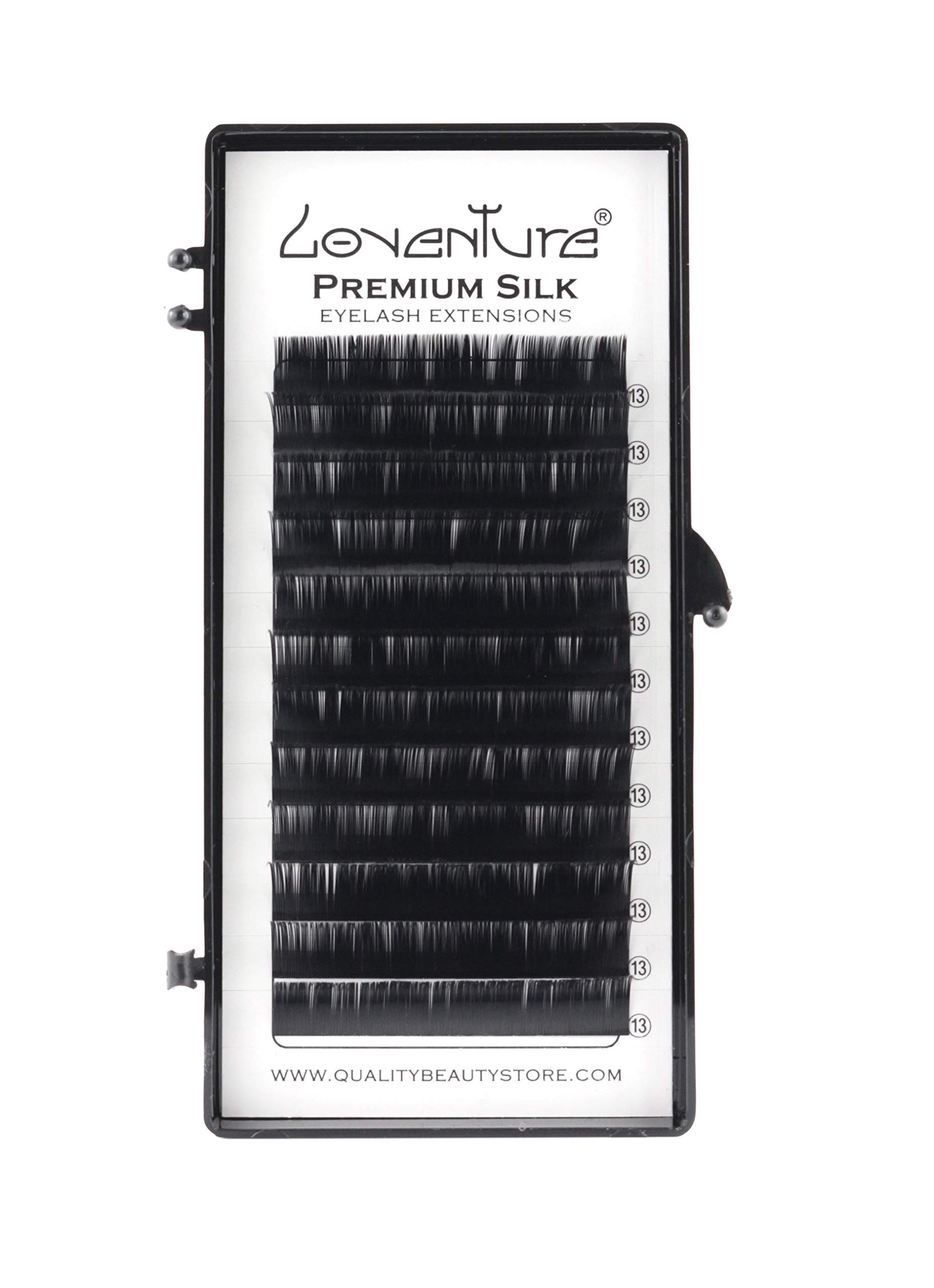 Loventure® Silk Lash Extensions - Mixed Length Curl B, C, D & J for Natural Volume - Perfect for Bridal, Party & Everyday Wear