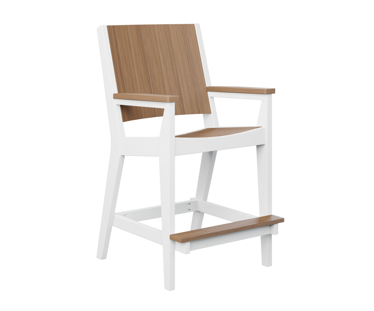 Antique Mahogany on White