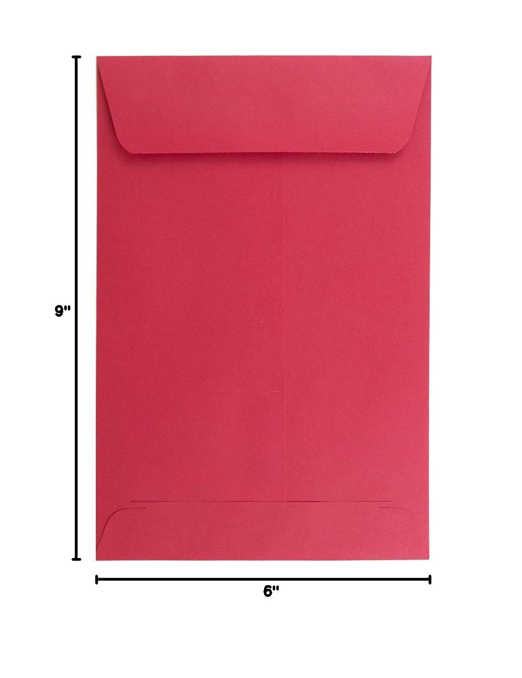 Premium 6 x 9 Open End Catalog Envelopes - Red Recycled Paper - Bulk 500/Box - Perfect for Business Mailings, Direct Marketing & Office Organization