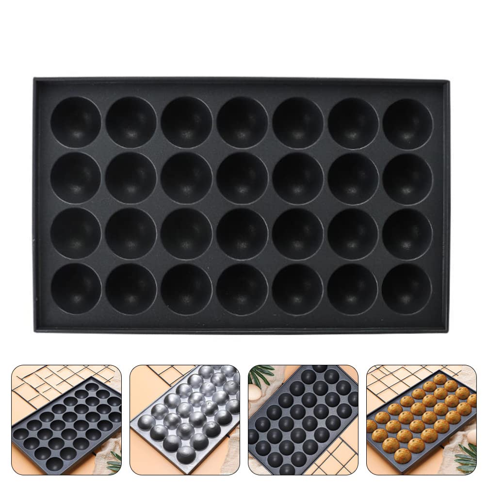 Cabilock 1-Piece Aluminum Pancake Ball Maker - Egg Frying Pan, Cake Pops Mold, Meatball Grill Pan, Mini Cake Molds & Baking Accessories for Desserts, Breakfast & Party Cooking
