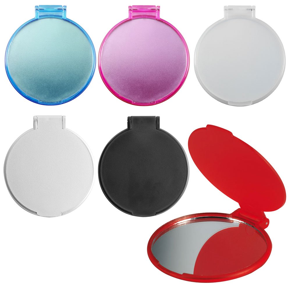 10 Pack Compact Folding Vanity Handbag Mirrors - Silver Cosmetic Mirror for Travel, Makeup, Toiletry Bag & Purse Organizer | Portable & Lightweight Beauty Essential