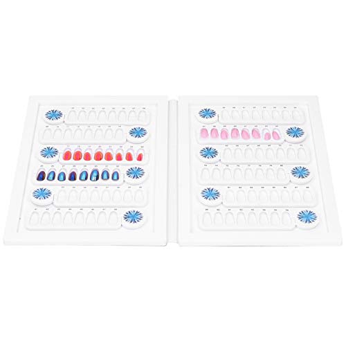 96 Colors Detachable Nail Tip Display Book - Professional Nail Art Display Board for DIY Manicure, Nail Polish Accessories & Salon Organization - Perfect for Nail Artists, Salons & Home Use