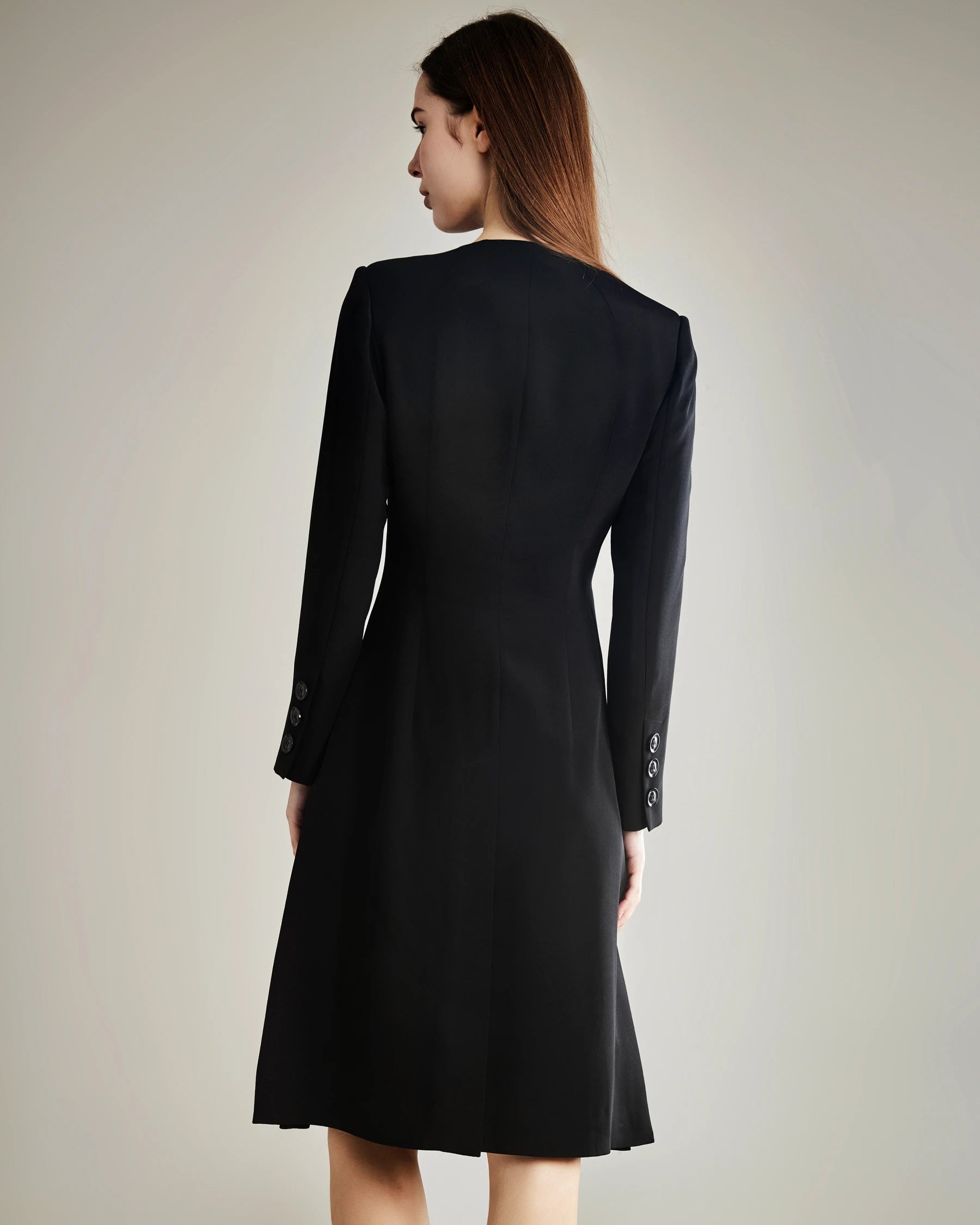 40 Momme Double Breasted Silk Dress - Elegant & Luxurious Formal Wear for Weddings, Parties & Special Occasions