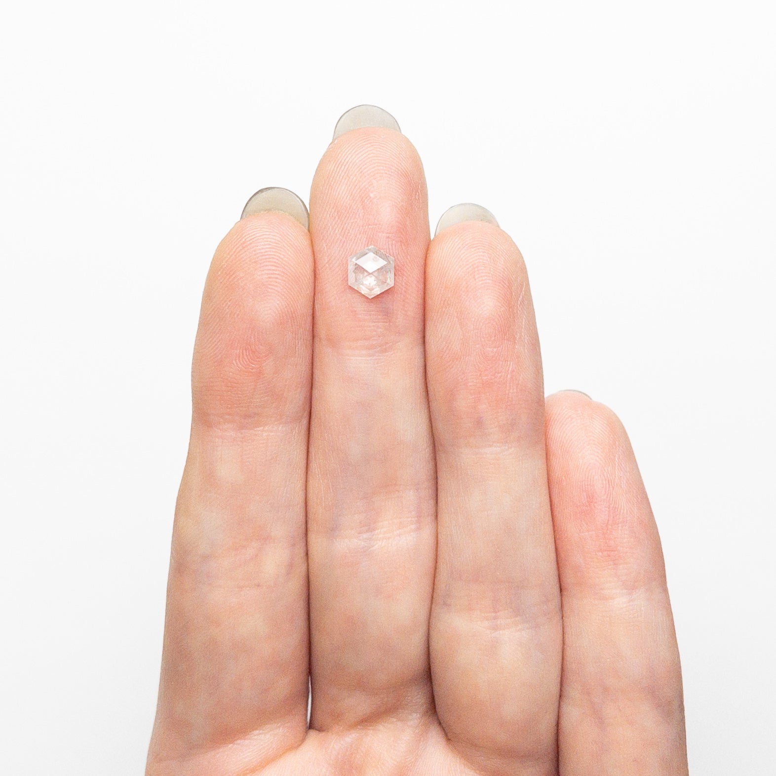0.58ct Hexagon Rose Cut Diamond (5.96x5.14x2.28mm) - Natural Gemstone for Engagement Rings & Fine Jewelry Making - Perfect for Bridal, Anniversary & Special Occasion Gifts