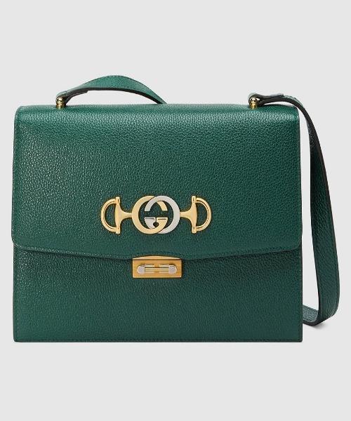 Gucci Zumi Small Shoulder Bag in Dark Green - Genuine Grainy Leather Crossbody Purse for Women | Perfect for Work, Date Night & Travel Accessories