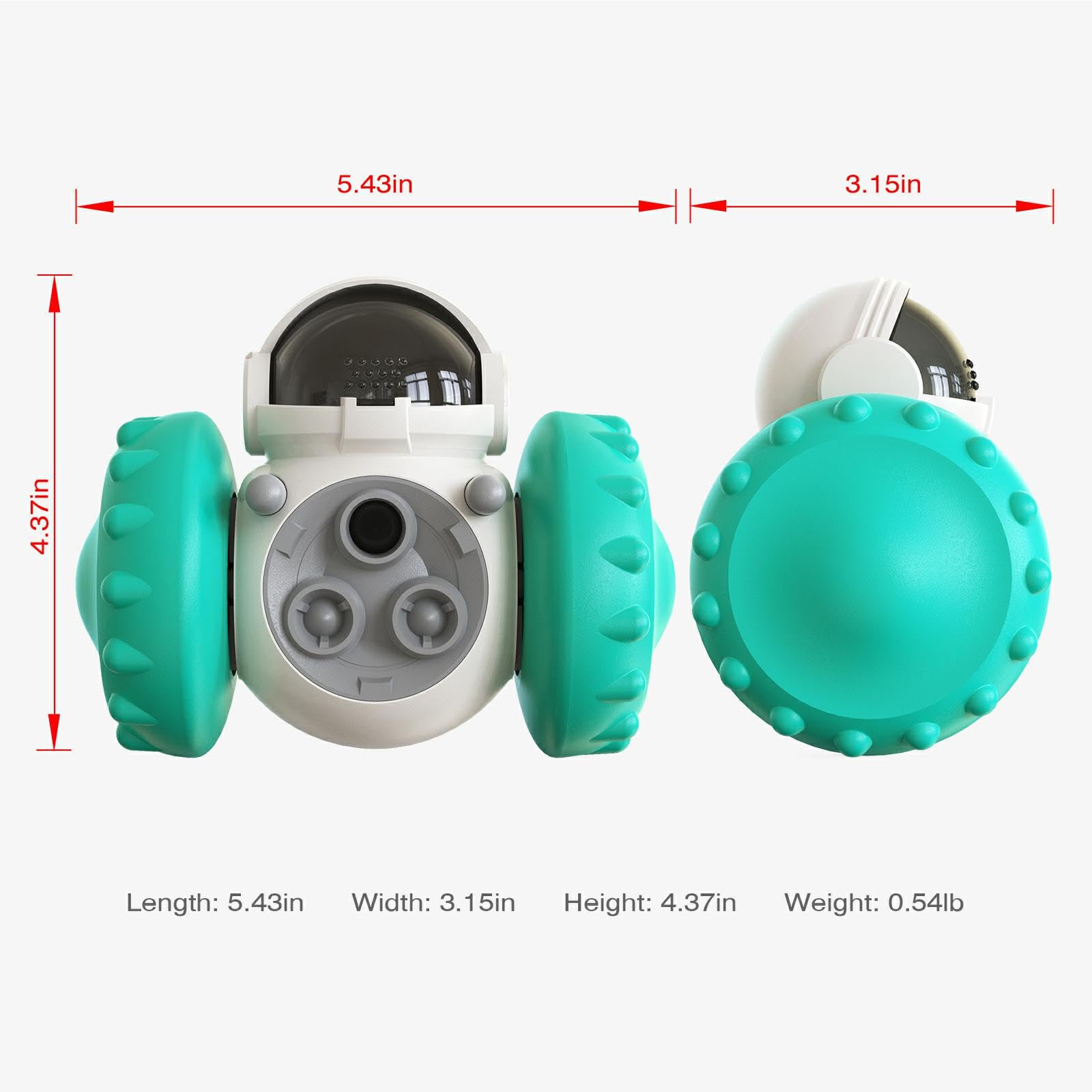 Interactive Dog Toy for Treat Dispensing - Blue, Durable Chew-Resistant Design for Small & Large Dogs - Perfect for Training, Boredom Relief & Mental Stimulation