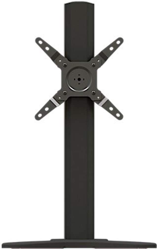 Adjustable Single Desktop Tilt Floor Stand Mount for 13-34 Inch Monitors - Perfect for Home Office, Gaming Setup & Conference Room Displays