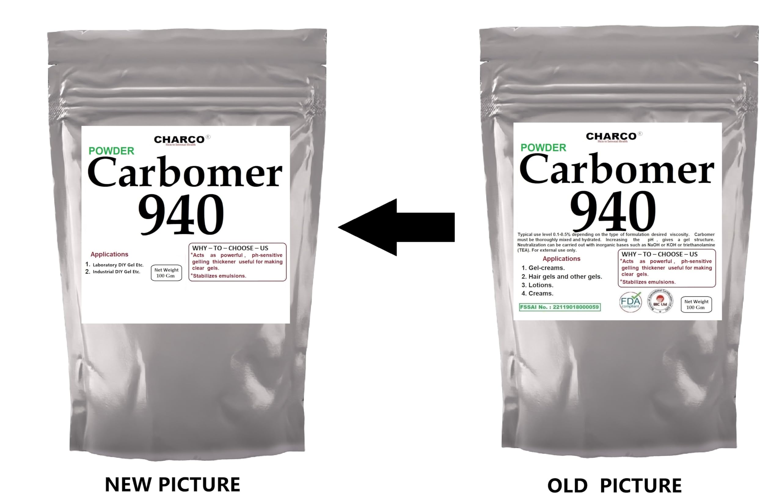 CHARCO - Carbomer 940 Powder 100g | High Purity Polymer for DIY Gel, Cosmetics & Laboratory Use | Perfect for Hand Sanitizer, Hair Gel & Skincare Products